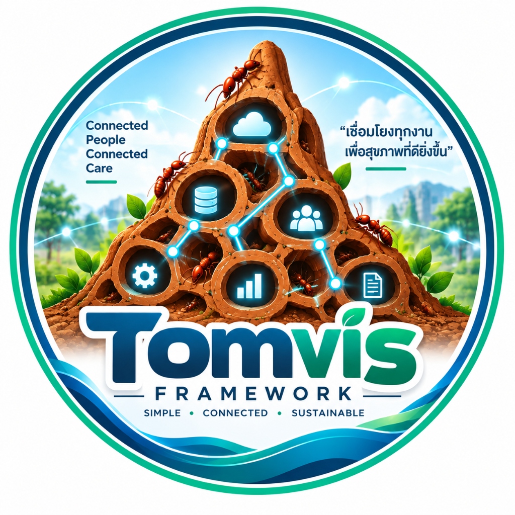 TOMVIS Framework Official Emblem - Connected People, Connected Care